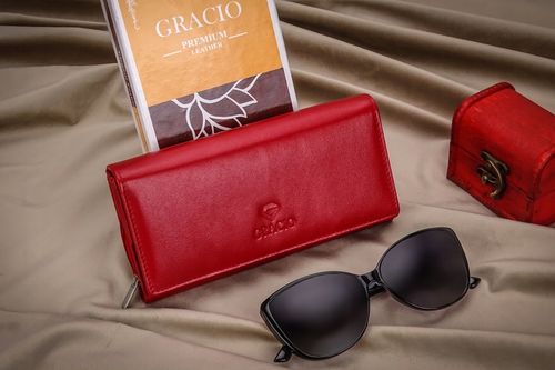 Damski Czerwony Gracio Portfel Skóra Naturalna BIG na Arena.pl