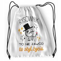 Plecak Sportowy Szkolny Rysownika Worek Torba Z Nadrukiem Ze Zdjęciem