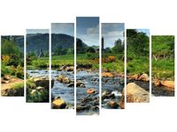 80CM 140CM OBRAZ 7 ELEM W DOLINIE GLENDALOUGH ŚCIENNY