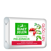 Biały Jeleń Mydło w kostce Głóg i Len - 100g