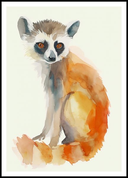 Plakat 70x100cm Lemurek zdjęcie 3