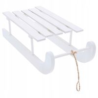 Drewniane sanki sanie dekoracyjne do stroików ozdoby świąteczne 30 cm