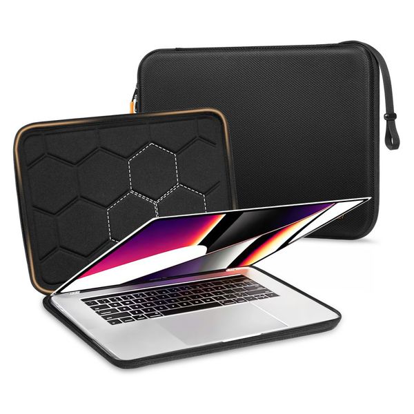 tech-protect hardpouch laptop 13-14 black/orange zdjęcie 7
