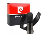 pasek męski ze skóry naturalnej z automatyczną klamrą - pierre cardin