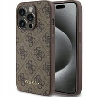 Etui case Guess do Apple iPhone 15 Pro hard case 4G Metal Gold Logo brązowy