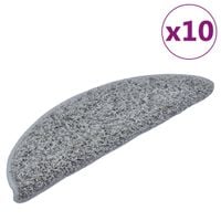 Nakładki na schody, 10 szt., 56x20 cm, szare