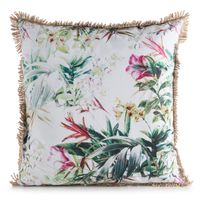 Poszewka outdoor GARDEN 31B 45x45 cm kwiaty z frędzlami wodoodporna