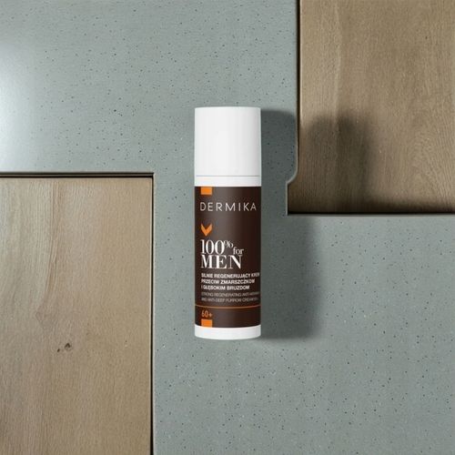 KREM DO TWARZY DLA MĘŻCZYZN 60+ DERMIKA 100% MEN 50ML SILNIE REGENERUJĄCY na Arena.pl