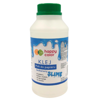 klej w płynie pva do papieru bezbarwny 500g happy color