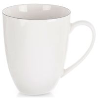 Kubek Porcelanowy Biały na Napoje do Picia Kawy Herbaty Ziół 390 ml
