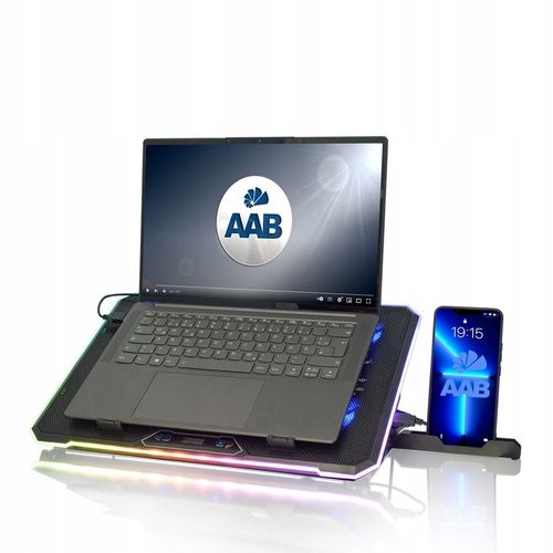 AAB QUANTUM CICHA PODSTAWKA PODKŁADKA CHŁODZĄCA DO LAPTOPA NOTEBOOK 10-17,3 na Arena.pl