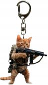 Breloczek Die Katze Kot Komandos Specnaz Kotek Rambo Żołnierz Słodki Kociak