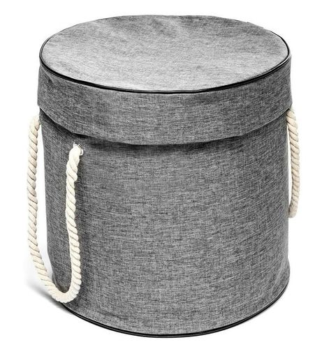 Kosz na zabawki DIXI szary z matą na klocki zabawki na Arena.pl