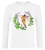 Bluzka t-shirt z długim rękawem Konie