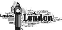 200 100CM NAKLEJKA LONDYN BIG BEN ŚCIENNY