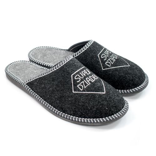 KAPCIE SUPER DZIADEK FILCOWE CIEPŁE DZIEŃ DZIADKA r.43 na Arena.pl