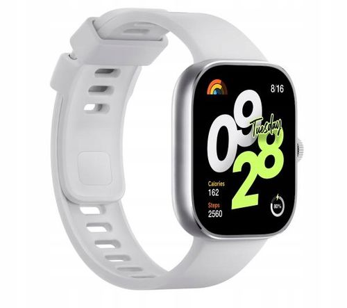 Smartwatch Xiaomi Redmi Watch 4 GPS 1,97" 41mm AMOLED Srebrny na Arena.pl