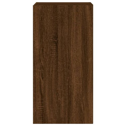 Ścienna szafka TV z LED, brązowy dąb, 40,5x35x80 cm na Arena.pl