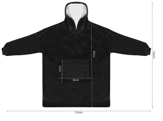 Bluza Xxl - Koc Czarny zdjęcie 8