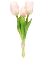 TULIPAN SILIKONOWY TULIPANY BUKIET 3 sztuki 29 cm RÓŻOWE