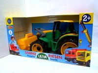 LENA Traktor-spychacz ziel.62cm kart.02057 80006