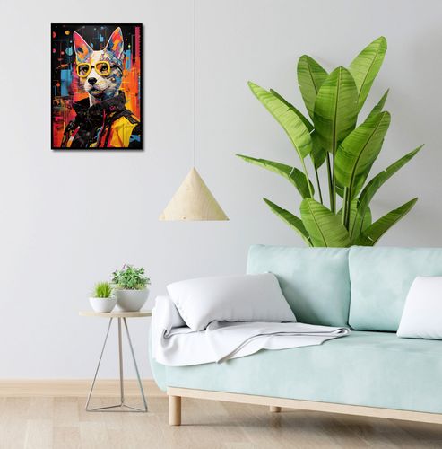 Plakat 40x55cm Kot w Miejskim Stylu na Arena.pl