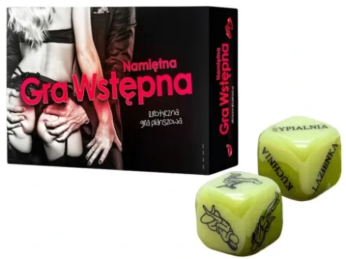 Gra Erotyczna Wstępna Planszowa Dla Par + Kości Miłości Kamasutra Świecące na Arena.pl