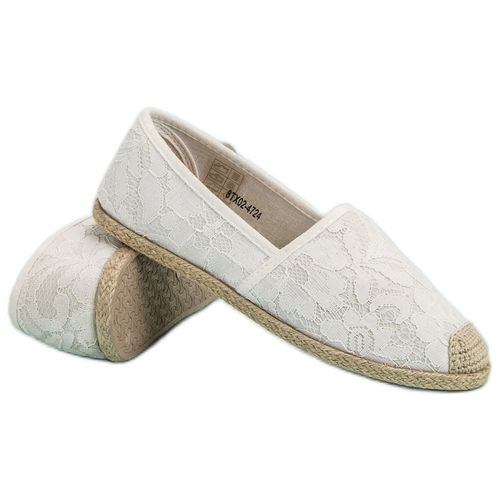 Białe Koronkowe Espadryle r.41 na Arena.pl