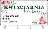 BANER REKLAMOWY siatka mesh 100x50 cm projekt KOMPOZYCJE KWIATOWEREKLAMA