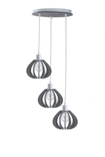 Lampa wisząca 3xE27 NICOLETA GREY 836 zdjęcie 1