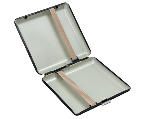 Papierośnica Metalowa dla Miłośników Oldtimerów - Gentelo Czarna na Arena.pl