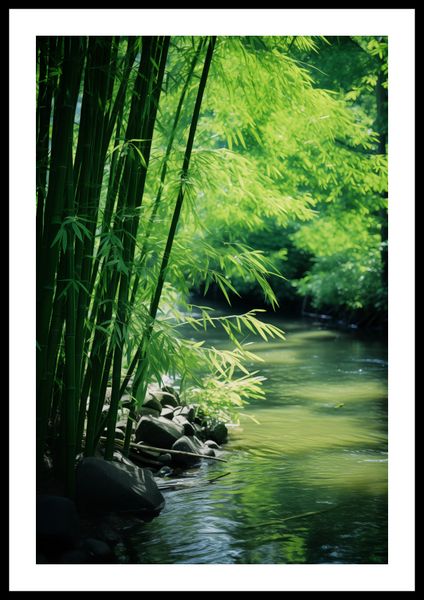 Plakat 40x60cm Spokój Bambusów zdjęcie 3