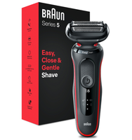 Braun Series 5 51-R1000s Golarka foliowa Czarny, Czerwony