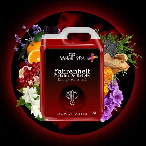 ŻEL POD PRYSZNIC O ZAPACHU PERFUM FAHRENHEIT MĘSKI Moller SPA PLUS 5L na Arena.pl