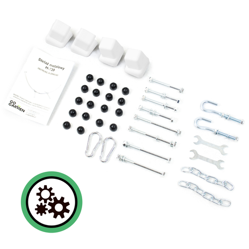 Stelaż na hamak biały 2w1 + hamak + krzesło brazylijskie na Arena.pl