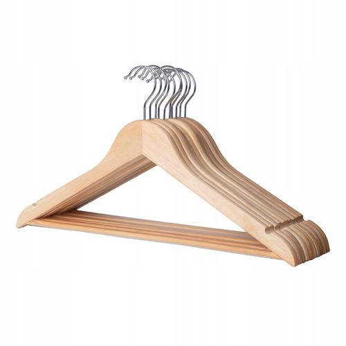 Wieszak drewniany na ubrania odzież do szafy wieszaki drewniane 10szt na Arena.pl