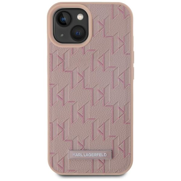 Etui Karl Lagerfeld do iPhone 15, Różowy, MagSafe zdjęcie 3