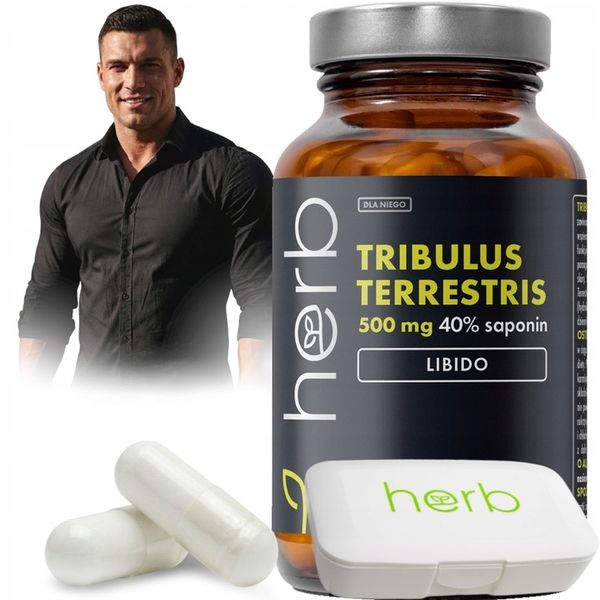 HERB Tribulus 500mg 90vcaps Booster Testosteron Libido Potencja zdjęcie 1