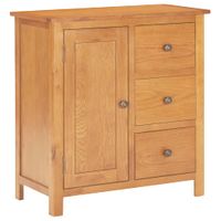 Szafka, 70 x 35 x 75 cm, lite drewno dębowe