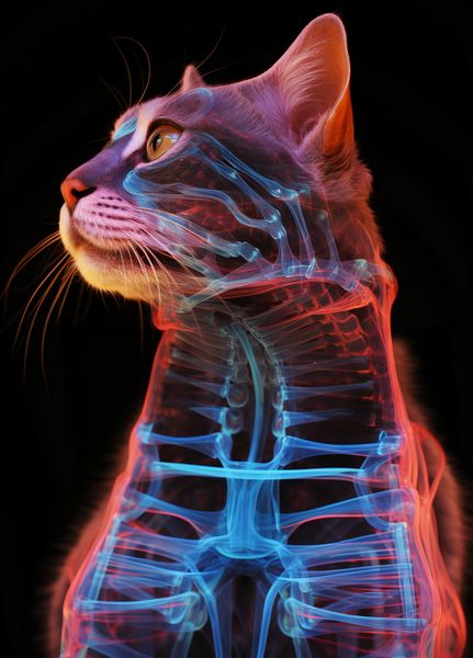 Plakat 39,5x55cm Anatomia Kota zdjęcie 1