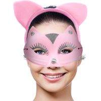 maska roleplay kitty set kinky pleasure różowa uniwersalna
