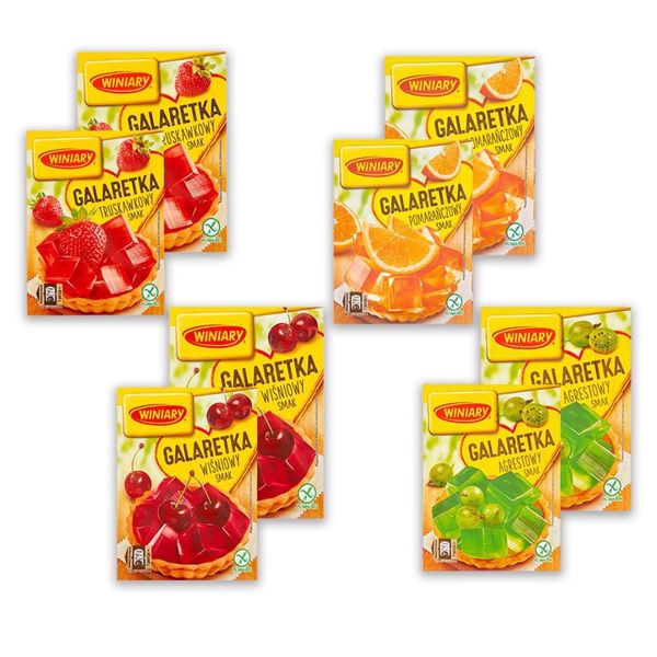 Winiary Galaretka Mix 4 smaków 71g x 8 sztuk zdjęcie 1