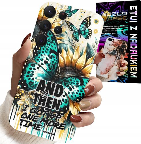 ETUI DO SAMSUNG GALAXY S22 Ultra - AND THEN I GOT UP, KOBIECE WZORY + FOLIA na Arena.pl