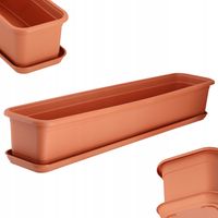 KADAX Doniczka Skrzynka Balkonowa 80cm Z Podstawką