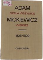 Adam Mickiewicz Wiersze seria Dzieła wszystkie Tom I, cz. 2 1972