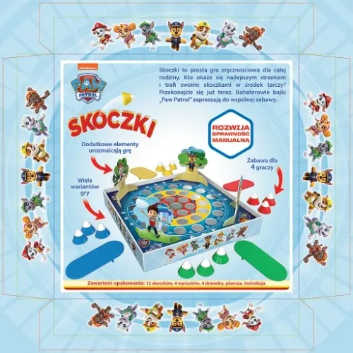 SKOCZKI PSI PATROL PLANSZOWA GRA TREFL na Arena.pl