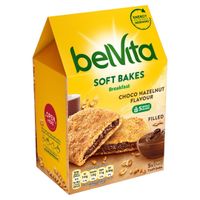belVita Ciastka zbożowe z nadzieniem czekoladowo-orzechowym 250 g