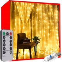 KURTYNA ŚWIETLNA DO OKNA 300 LED 3D NA PILOTA