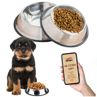 MISKA METALOWA DLA PSA KOTA STAL NIERDZEWNA GUMA