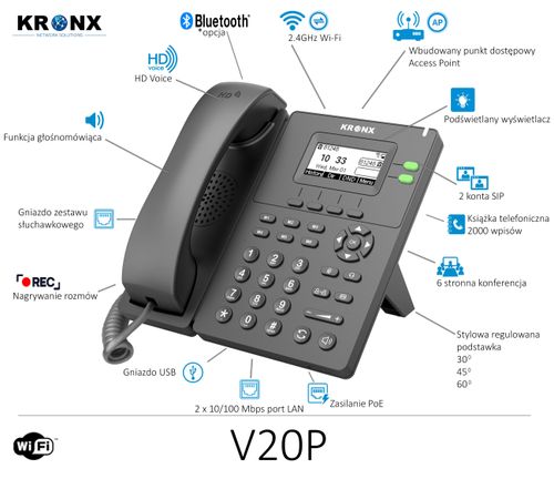 Telefon Kronx IP V20P na Arena.pl